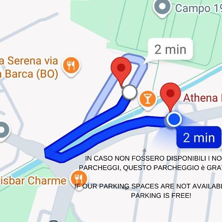 Athena Rooms - Parcheggio Privato بولونيا المظهر الخارجي الصورة